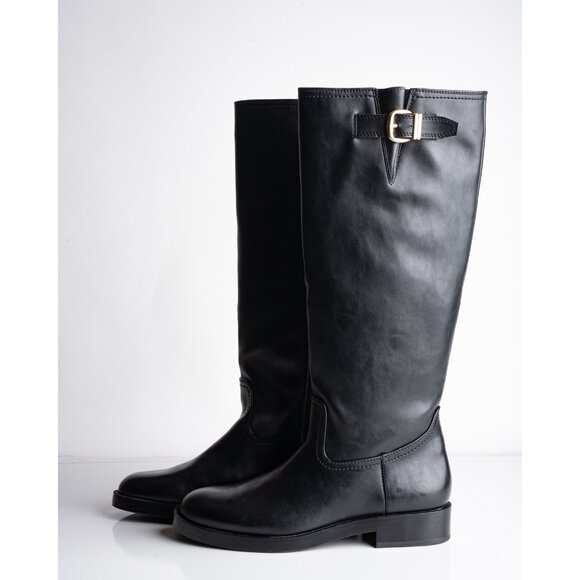 Zara Black Over the Knee Boots - Picture 5 of 8